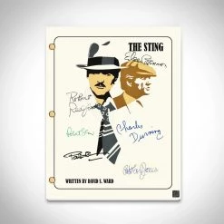 RARE-T The Sting 1973 Script Limited Signature Edition Studio Licensed Custom Frame