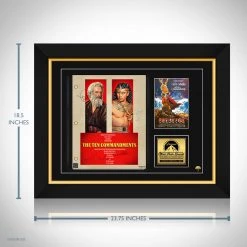 RARE-T Limited Edition Frames The Ten Commandments Script Limited Signature Edition Studio Licensed Custom Frame