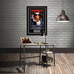 RARE-T The Terminator Mini Poster Limited Signature Edition Studio Licensed Custom Frame Limited Edition Frames