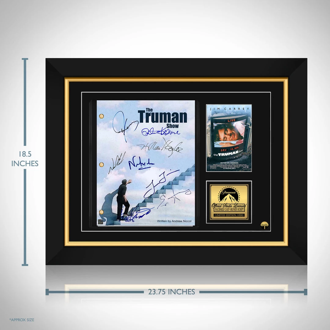 RARE-T The Truman Show Script Limited Signature Edition Studio Licensed Custom Frame 3 RARE-T The Truman Show Script Limited Signature Edition Studio Licensed Custom Frame