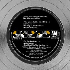RARE-T The Untouchables - Original Motion Picture Soundtrack Platinum LP Limited Signature Edition Studio Licensed Custom Frame Limited Edition Frames
