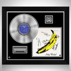 RARE-T The Velvet Underground & Nico - The Velvet Underground & Nico Platinum LP Limited Signature Edition Studio Licensed Custom Frame