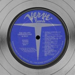 RARE-T The Velvet Underground & Nico - The Velvet Underground & Nico Platinum LP Limited Signature Edition Studio Licensed Custom Frame