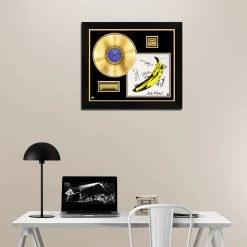 RARE-T The Velvet Underground & Nico - The Velvet Underground & Nico Gold LP Limited Signature Edition Studio Licensed Custom Frame