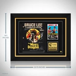 RARE-T The Way Of The Dragon Transcript Limited Signature Edition Studio Licensed Custom Frame Limited Edition Frames