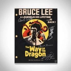 RARE-T The Way Of The Dragon Transcript Limited Signature Edition Studio Licensed Custom Frame Limited Edition Frames