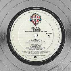 PPC The Who - It's Hard PSA Certified Hand-Signed LP By Pete Townshend Custom Frame