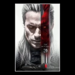 RARE-T Limited Edition Frames The Witcher Script Limited Signature Edition Studio Licensed Custom Frame