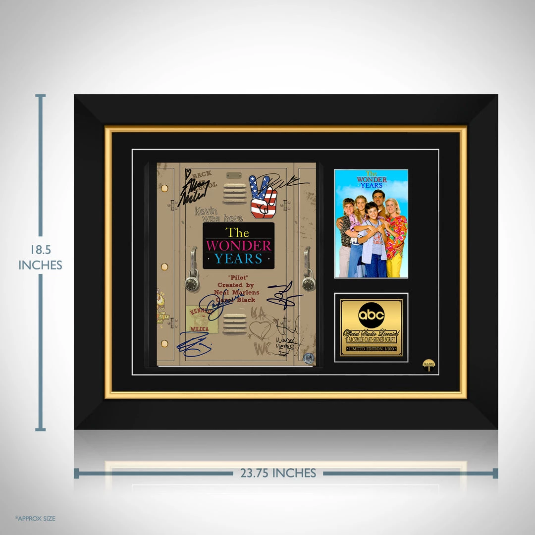 RARE-T NEW The Wonder Years Script Limited Signature Edition Studio Licensed Custom Frame 3 RARE-T NEW The Wonder Years Script Limited Signature Edition Studio Licensed Custom Frame