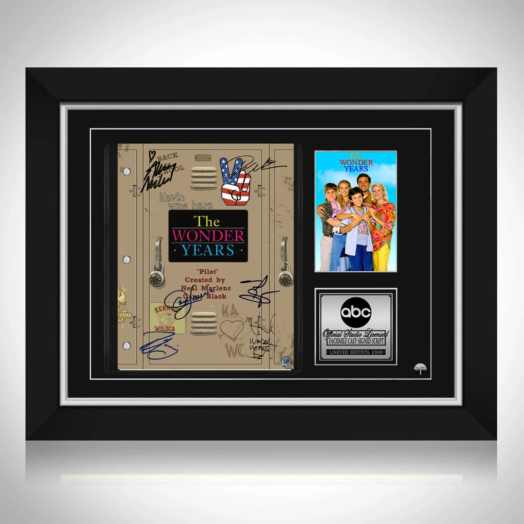 RARE-T NEW The Wonder Years Script Limited Signature Edition Studio Licensed Custom Frame 12 RARE-T NEW The Wonder Years Script Limited Signature Edition Studio Licensed Custom Frame
