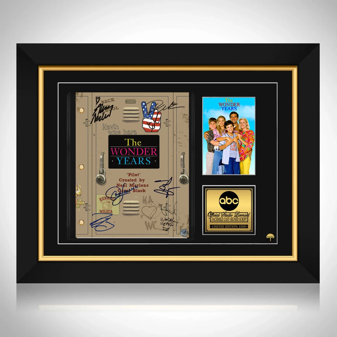 RARE-T NEW The Wonder Years Script Limited Signature Edition Studio Licensed Custom Frame 1 RARE-T NEW The Wonder Years Script Limited Signature Edition Studio Licensed Custom Frame