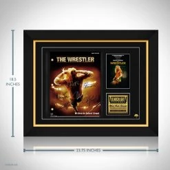 RARE-T The Wrestler Script Limited Signature Edition Studio Licensed Custom Frame