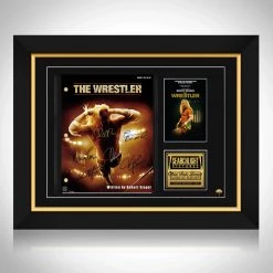 RARE-T The Wrestler Script Limited Signature Edition Studio Licensed Custom Frame