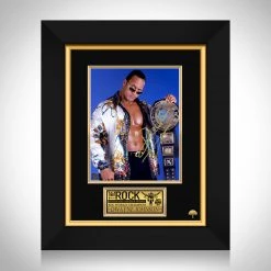 RARE-T Sports Memorabilia The Rock Dwayne Johnson WWE Photo Frame Limited Signature Edition Studio Licensed Custom Frame