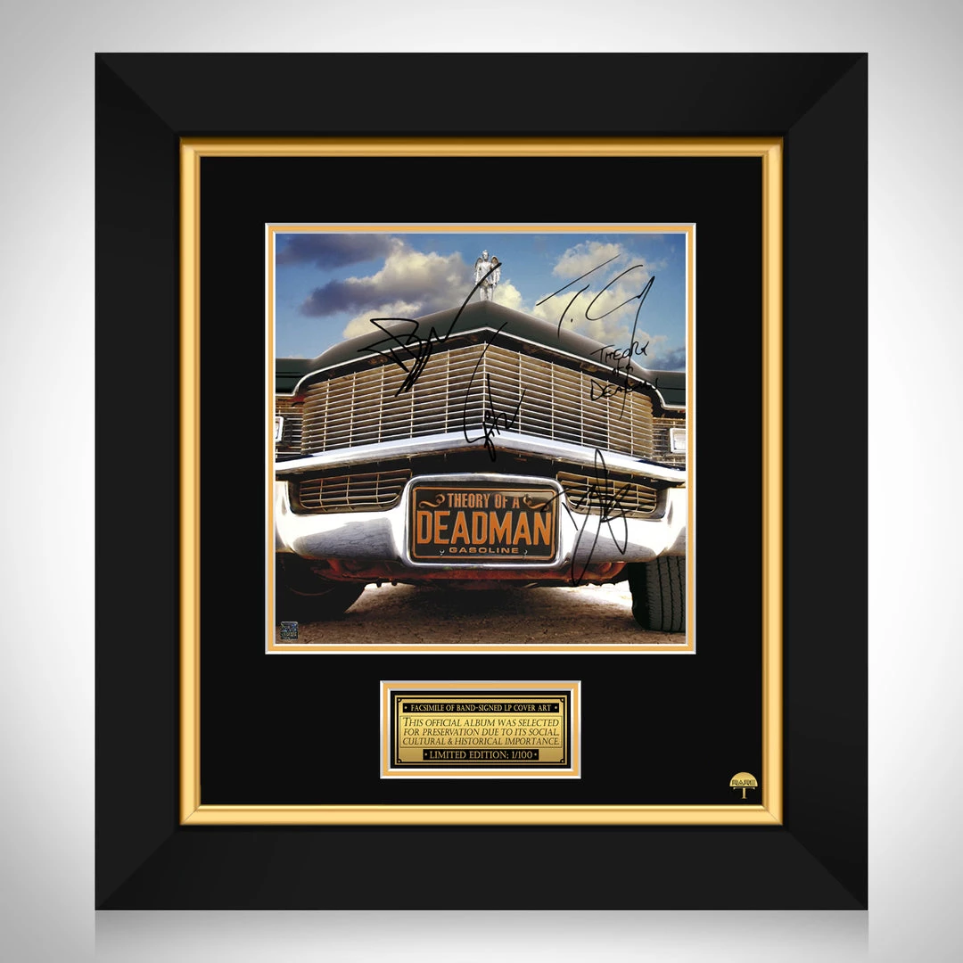 RARE-T Theory Of A Deadman - Gasoline LP Cover Limited Signature Edition Studio Licensed Custom Frame Limited Edition Frames 1 RARE-T Theory Of A Deadman - Gasoline LP Cover Limited Signature Edition Studio Licensed Custom Frame Limited Edition Frames
