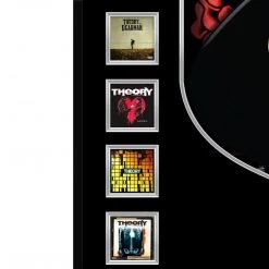 PPC Theory Of A Deadman Hand-Signed Squier Electric Guitar By All 4 Band Members Custom Frame