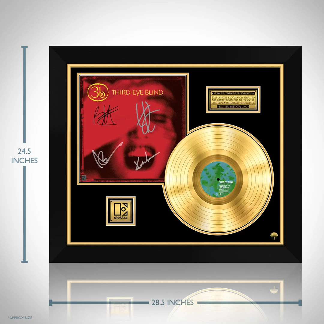 RARE-T Third Eye Blind - Self-Titled Gold LP Limited Signature Edition Studio Licensed Custom Frame Limited Edition Frames 3 RARE-T Third Eye Blind - Self-Titled Gold LP Limited Signature Edition Studio Licensed Custom Frame Limited Edition Frames