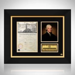 RARE-T Limited Edition Frames Thomas Jefferson & James Madison Presidential Passport Photo Limited Signature Edition Studio Licensed Custom Frame