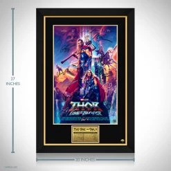 RARE-T NEW Thor Love & Thunder Mini Poster Limited Signature Edition Studio Licensed Custom Frame