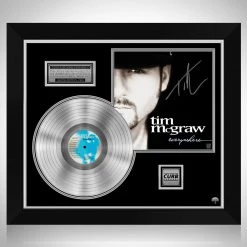 RARE-T Tim McGraw - Everywhere Platinum LP Limited Signature Edition Studio Licensed Custom Frame