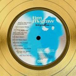 RARE-T Tim McGraw - Everywhere Gold LP Limited Signature Edition Studio Licensed Custom Frame Limited Edition Frames 14 RARE-T Tim McGraw - Everywhere Gold LP Limited Signature Edition Studio Licensed Custom Frame Limited Edition Frames
