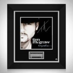 RARE-T Tim McGraw - Everywhere LP Cover Limited Signature Edition Studio Licensed Custom Frame