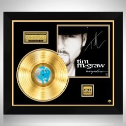 RARE-T Tim McGraw - Everywhere Gold LP Limited Signature Edition Studio Licensed Custom Frame Limited Edition Frames