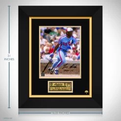 RARE-T Montreal Expos - Tim Raines Photo Limited Signature Edition Studio Licensed Custom Frame Sports Memorabilia