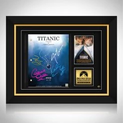 RARE-T Titanic Movie Script Limited Signature Edition Studio Licensed Custom Frame