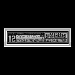 RARE-T Sports Memorabilia Tom Brady Tampa Bay Buccaneers Superbowl Champion Photo Limited Signature Edition Custom Frame