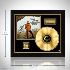 RARE-T Limited Edition Frames Tom Jones - Green, Green, Grass Of Home Gold LP Limited Signature Edition Studio Licensed Custom Frame