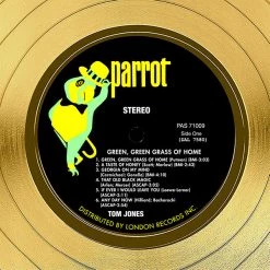 RARE-T Limited Edition Frames Tom Jones - Green, Green, Grass Of Home Gold LP Limited Signature Edition Studio Licensed Custom Frame
