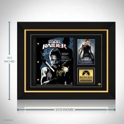 RARE-T Limited Edition Frames Lara Croft: Tomb Raider Transcript Limited Signature Edition Studio Licensed Custom Frame
