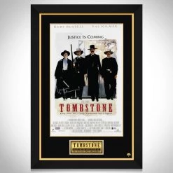 PPC NEW Ready To Ship! - Tombstone - Beckett Witnessed Certified Hand-Signed Mini Poster By Val Kilmer Custom Frame