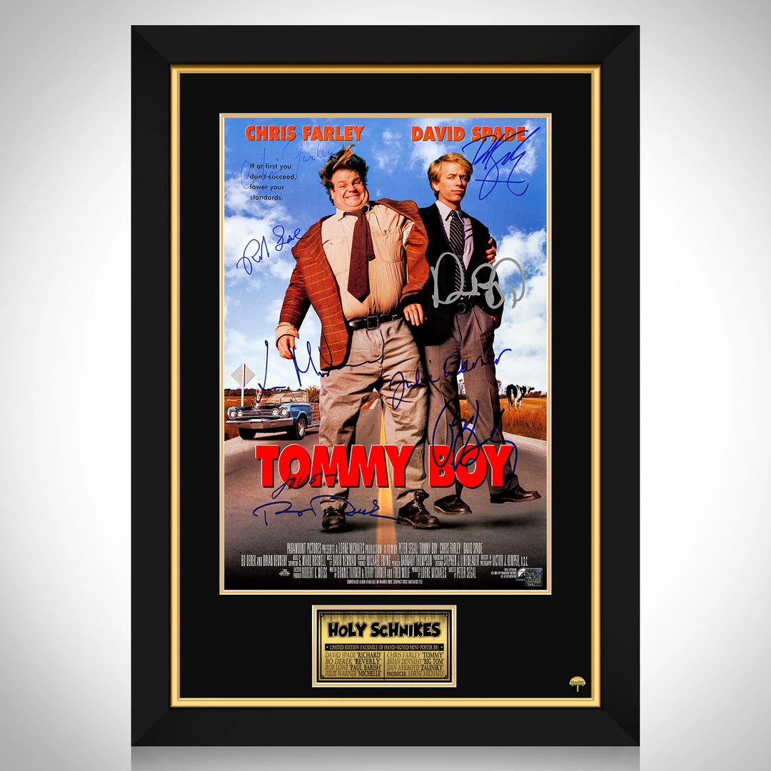 RARE-T Tommy Boy Mini Poster Limited Signature Edition Studio Licensed Custom Frame 1 RARE-T Tommy Boy Mini Poster Limited Signature Edition Studio Licensed Custom Frame