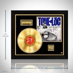 RARE-T Tone Loc - Loc'ed After Dark Gold LP Limited Signature Edition Studio Licensed Custom Frame 12 RARE-T Tone Loc - Loc'ed After Dark Gold LP Limited Signature Edition Studio Licensed Custom Frame