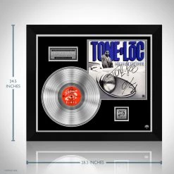 RARE-T Limited Edition Frames Tone Loc - Loc'ed After Dark Platinum LP Limited Signature Edition Studio Licensed Custom Frame
