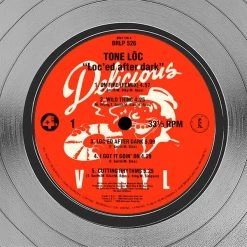 RARE-T Limited Edition Frames Tone Loc - Loc'ed After Dark Platinum LP Limited Signature Edition Studio Licensed Custom Frame