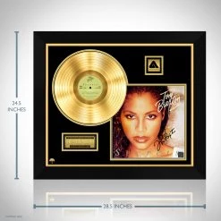 RARE-T Limited Edition Frames Toni Braxton - Secrets Gold LP Limited Signature Edition Studio Licensed Custom Frame