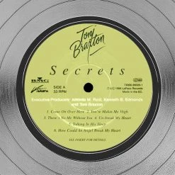 RARE-T Limited Edition Frames Toni Braxton Secrets Platinum LP Limited Signature Edition Studio Licensed Custom Frame