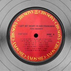 RARE-T Tony Bennett - I Left My Heart In San Francisco Platinum LP Limited Signature Edition Studio Licensed Custom Frame
