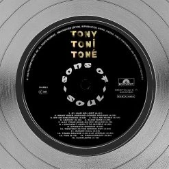 RARE-T Tony! Toni! Toné! - Sons Of Soul Platinum LP Limited Signature Edition Studio Licensed Custom Frame Limited Edition Frames