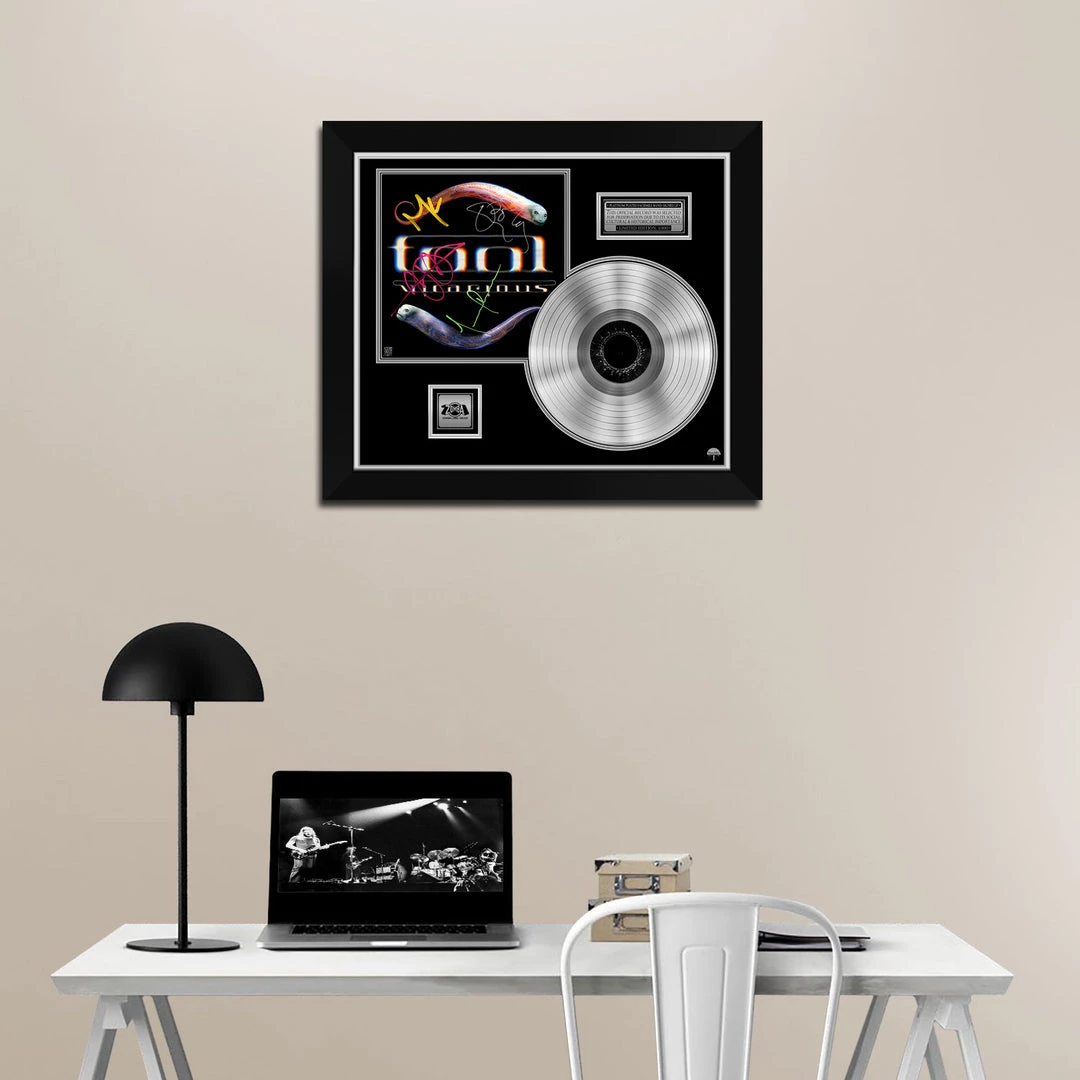 RARE-T Tool - Vicarious Platinum LP Limited Signature Edition Studio Licensed Custom Frame Limited Edition Frames 2 RARE-T Tool - Vicarious Platinum LP Limited Signature Edition Studio Licensed Custom Frame Limited Edition Frames