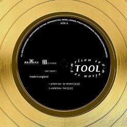 RARE-T Tool - Prison Sex Gold LP Limited Signature Edition Studio Licensed Custom Frame Limited Edition Frames