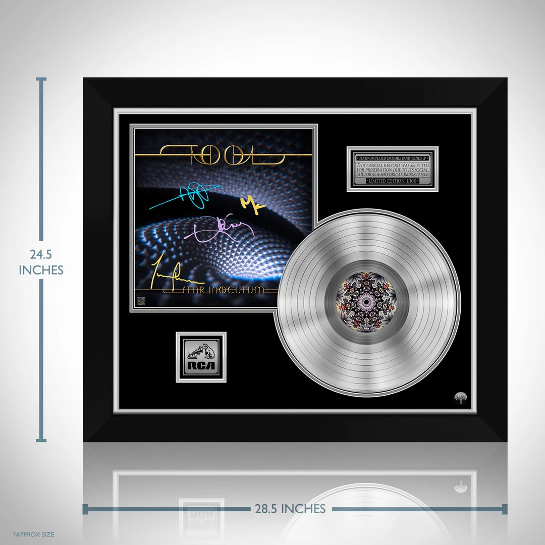 Rare-T Tool - Fear Inoculum Platinum LP Limited Signature Edition Studio Licensed Custom Frame Limited Edition Frames 3 Rare-T Tool - Fear Inoculum Platinum LP Limited Signature Edition Studio Licensed Custom Frame Limited Edition Frames
