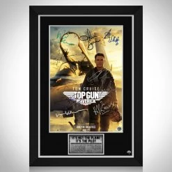 RARE-T Top Gun Maverick Mini Poster Limited Signature Edition Studio Licensed Custom Frame