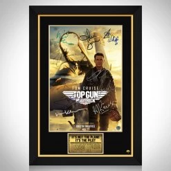 RARE-T Top Gun Maverick Mini Poster Limited Signature Edition Studio Licensed Custom Frame