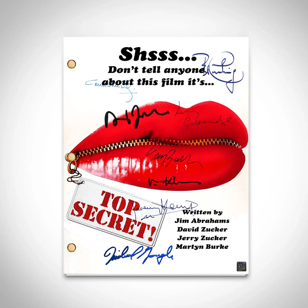 RARE-T Top Secret! Transcript Limited Signature Edition Studio Licensed Custom Frame 4 RARE-T Top Secret! Transcript Limited Signature Edition Studio Licensed Custom Frame