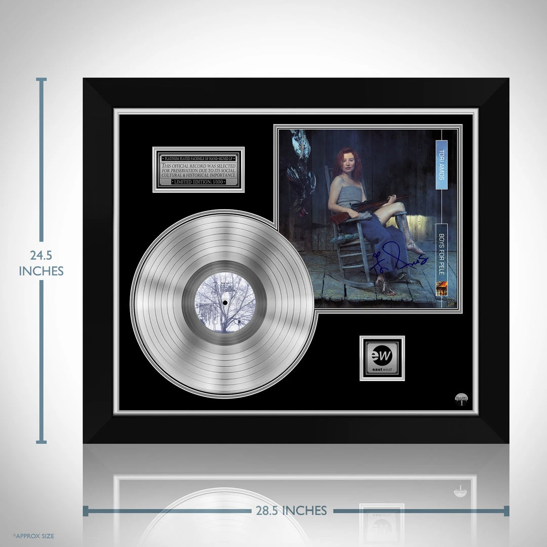 RARE-T Limited Edition Frames Tori Amos - Boys For Pele Platinum LP Limited Signature Edition Studio Licensed Custom Frame 3 RARE-T Limited Edition Frames Tori Amos - Boys For Pele Platinum LP Limited Signature Edition Studio Licensed Custom Frame
