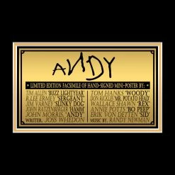 RARE-T Toy Story Mini Poster Limited Signature Edition Studio Licensed Custom Frame Limited Edition Frames